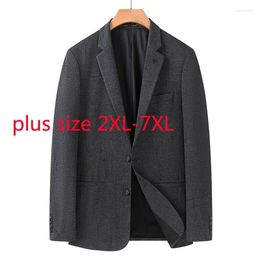 Men's Suits Arrival Super Large Autumn Men Oversize Fashion Casual Printed Suit Coat Blazers Plus Size 2XL 3XL 4XL 5XL 6XL 7XL
