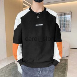 Men's Hoodies Sweatshirts Loose Long-sleeved Non-ironing T-shirt Undershirt Zhongshan Hoodie on Clothes Spring and Autumn Youth Colour Thick J231121