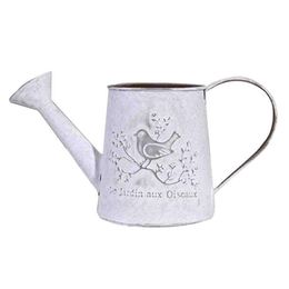 French Style Rustic White Shabby Chic Mini Rustic Metal Garden Decor Watering Can For Home Wedding Decoration294V