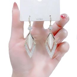Dangle Earrings & Chandelier Women Opal Rhinestone Pearl Goth For Party Jewellery Long Animal Flower Crystal Big