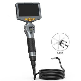 Plumb Fittings Teslong 6.2MM Articulating Borescope 5 inches IPS 180 Degree Steering Endoscope Video Inspection Camera for Aircraft Mechanics 230422