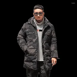 Men's Down Plus Big Size 10XL 8XL 6XL 5XL 4XL Men Winter Jacket Brand Clothing Thick Warm Simple Long Parka Quality Male Coat