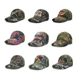 Ball Caps New Camouflage Female Men Animal Flag Embroidered Baseball Cap Practical Truck Driver Cap Adjustable Visor Cap Women Men's Hat J230421