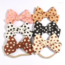 Hair Accessories 6Pcs 4.8" 12cm Baby Headbands Headwear Girls Bow Knot Hairband Head Band Infant Born Bows Toddlers