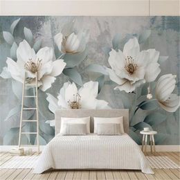 Floral Wallpaper For Walls Retro Simple Embossed Flower Customise Your Favourite Premium Atmospheric Interior Decoration Wallpaper2830