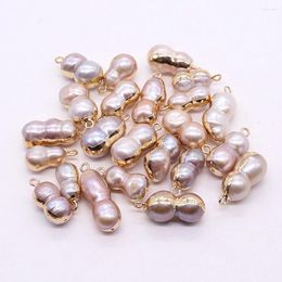 Pendant Necklaces Natural Freshwater Pearl Gourd Shape Baroque Pendants For Jewellery Making Necklace Earrings Real Pearls DIY