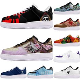 DIY shoes fashionable autumn mens Leisure shoes one for fashion men women casualplatform sneakers Classic cartoon graffiti trainers comfortable sports 28716