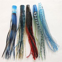 6 5inch 16g Fishing Lure Soft Bait Octopus Skirt Bait Sea Fishing Lures Trolling Fishing Lure Resin Head Single Skirt2249