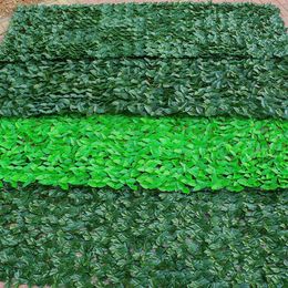50X300CM Plant Fence Artificial Faux Green Leaf Privacy Screen Panels Rattan Outdoor Hedge Garden Home Decor286d