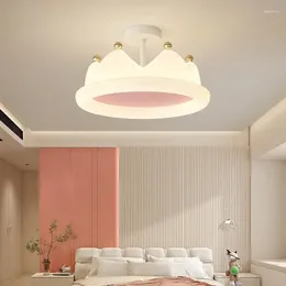 Ceiling Lights Creative Crown Bedroom Lamp Chandelier Full Spectrum Eye Protection Warm Romantic LED Light For Boy Girl Children's Room