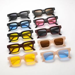 Sunglasses 2024 Fashionable Square Frame Minimalist Design Sunvisor Goggles High Definition Lenses Sun Protection Glasses