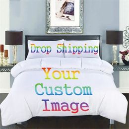 Bedding sets 3D Printing Custom Set Microfiber US Twin Queen King Size Duvet Cover Sets Home Textiles 231122