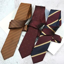 Bow Ties Men Neckties Vintage Wide Stripes Pattern Necktie Wedding Party Banquet Bridegroom Business Clothes Suit Tie Accessories