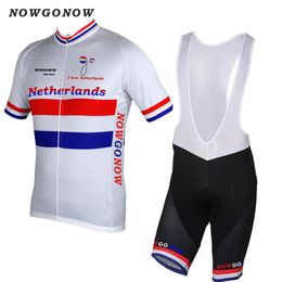 2017 cycling jersey clothing Dutch national Netherlands team bike wear bike pro riding mtb Mountain road wear NOWGONOW bib shorts 2735