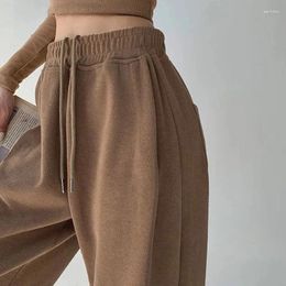 Women's Pants Autumn Winter Solid Colour Jogging Sweatpants Women Korean Fashion High Waist Baggy Sports Woman Harajuku Wide Leg