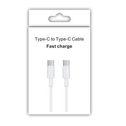 Quick Charging Type c to Type c Cables 1M 3Ft 2M 6Ft C-C Cable Wire For Samsung S10 S20 S22 S23 Htc lg anroid phone With Retail Box