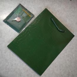 Only original tote bag and card green watch boxes gift box packing box294h