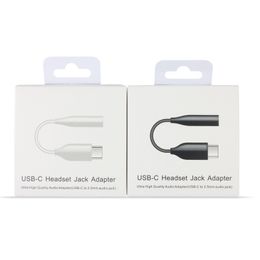 USB-C Type c To 3.5mm Cables Adapters Audio Cable Adapters Line For Samsung S20 S21 Plus Utral Note 20 21 Android phone With Retail BOX