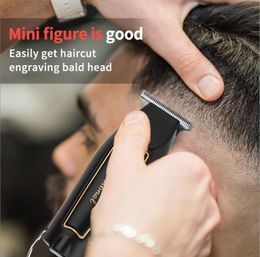 Hair Trimmer 5 Start Detailer All-Metal Barber Clipper Professional Electric Men Cordless Cutter Hine Cut Magic Rechargeable229V Dro Dhcq6