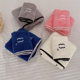 Designer Letter C Bath Face Towel Bathing Towels Soft Home Absorbent Men Women Washcloths Coral Fleece Beach Hand Towel 2 Pieces 1313l