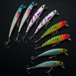 Lot 50 Fishing Lure Crankbaits Bass Hooks 8 6g 9 5cm196U