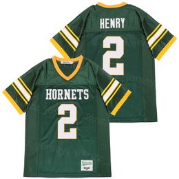 2 Derrick Henry Yulee Hornets Jersey High School Football Moive Reine Baumwolle Atmungsaktiv Grün Team College Genähte Universität Für Sportfans Pullover Retro Sale