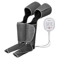 Leg Massagers KLASVSA Air Compression Massager Heated for Foot and Calf Thigh Circulation with Handheld Controller 2 Modes 3 Intensities 230422