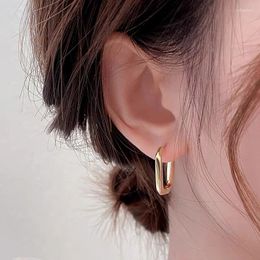 Hoop Earrings Geometry Circle Stud For Women Fashion Vintage Silver Gold Colour U-Shape Prevent Allergy Bride Earring Jewellery Gifts