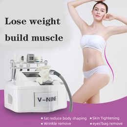 V9 5 handles multifunction Cavitation RF Vacuum slimming machine for facial skin tightening