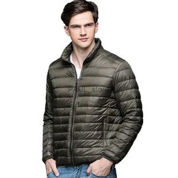 Men's Jackets New Autumn Winter Man 90% Duck Down Jacket Ultra Light Thin S-3XL Spring Jackets Men Stand Collar Outerwear CoatL231122