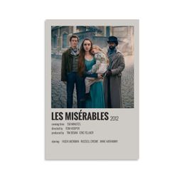 Panel Hanging Posters Vertical LES MISERABLES2012---Tom Hooper Wall Art Canvas Doth Posters