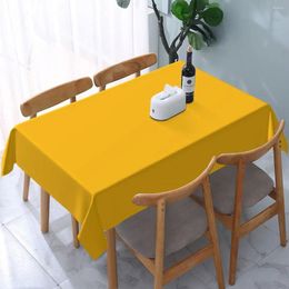 Table Cloth Amber Orange Stylish Rectangular Dining Room Mat Tablecloth For Home Textile Kitchen Decor Oil-proof