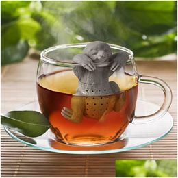 Coffee & Tea Tools Creative Sile Tea Infuser Safety Bag Strainer Cute Bradypod Shape Home Kitchen Bar Filter Drop Delivery Home Garden Dhoan