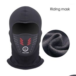 Motorcycle Face Mask Outdoor Ski Cycling Bicycle Clava Fl Neck Warm Summer Winter Weather Windproof Thermal Fleece Caps Masks Drop D Ot3Db