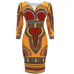 Ethnic Clothing European And American Womens African Dress Va Voom Printed