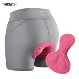 Cycling Shorts WOSAWE Padded Women Breathable Mesh Underwear Shockproof Riding Bicycle Underpant MTB Road Bike 231121