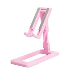 Adjustable Cell Mounts Desktop Holder Multifunctional Live Broadcast Tablet PC Stand Foldable Mobile Phone Bracket With Retail Box