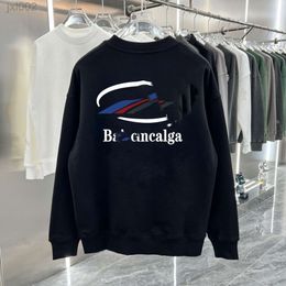 Designer Hoodie Balanciaga Hoodies for men Winter Mens Hoodie New Light Luxury Fashion Brand Printed Sweater Ins Couple Versatile Autumn Sweater Outwear