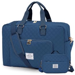 Duffel Bags Travel Duffle Bag for Women Men Large Weekender Overnight Bag with Toiletry Bag Aeroplanes Carry-on Bag for Business Trip Work 231122