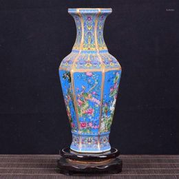 Antique Royal Chinese Porcelain Vase Decorative Flower Vase For Wedding Decoration Pot Jingdezhen Porcelain Christmas Gift12904