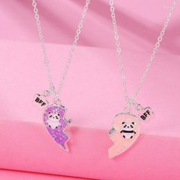 Pendant Necklaces Couples Chain Necklace For Girl Friendship Gifts Friends