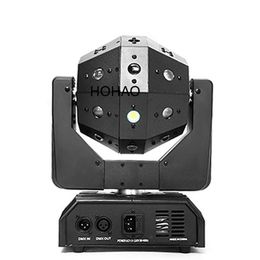 HOHAO Professional DJ 16x3w 3in1 LED Beam Laser Strobe Moving Head Football Stage Lighting Disco Ball Lights Dmx512 Dj Nightclub P2055