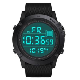 Wristwatches Men Sports Watch Men's Military Waterproof LED Digital Watches Silicone Alarm Date Week Countdown Electronic WatchWristwatc