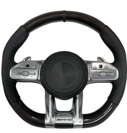 AMG Steering wheel for Mercedes-Benz AMG GT W190 C190 W205 C205 W166 W167 W177 W213 W217 C217 W222 W223 W253 W257 W292 W463 W464 GLA GLC GLE