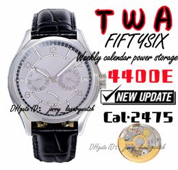 TWA Luxury Men's Watch FIFTYSIX 4400E Week Calendar Power Storage Series, 40mm, 2475 Custom Kinetic Energy Automatic Machinery,gary