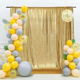 Curtain 2Piece Sequins Wedding Draping Ceremony Reception Drapery Background Party Decoration Backdrop