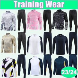 23 24 MODRIC VALVERDE Training Wear Soccer Jerseys KROOS ALABA VINI JR. RODRYGO CAMAVINGA TCHOUAMENI Half Zip Tracksuit Football Shirts Uniforms