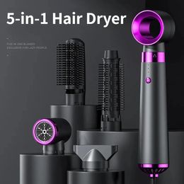 Hair Straighteners 5 In 1 Electric Dryer Styling Tool Air Brush Multifunctional Straightener Negative Ion Curler Blow Set 231121