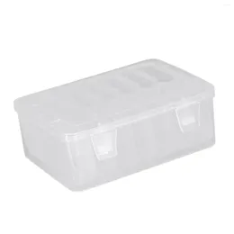 Jewellery Pouches 15 Pieces Rectangle Bead Organisers Box With Hinged Lid Small Clear Storage Containers Boxes For Earrings Craft Supplies