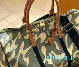 travel uggage designers Women shoulder Handbags Fashion classic large capacity blue baggage 45CM